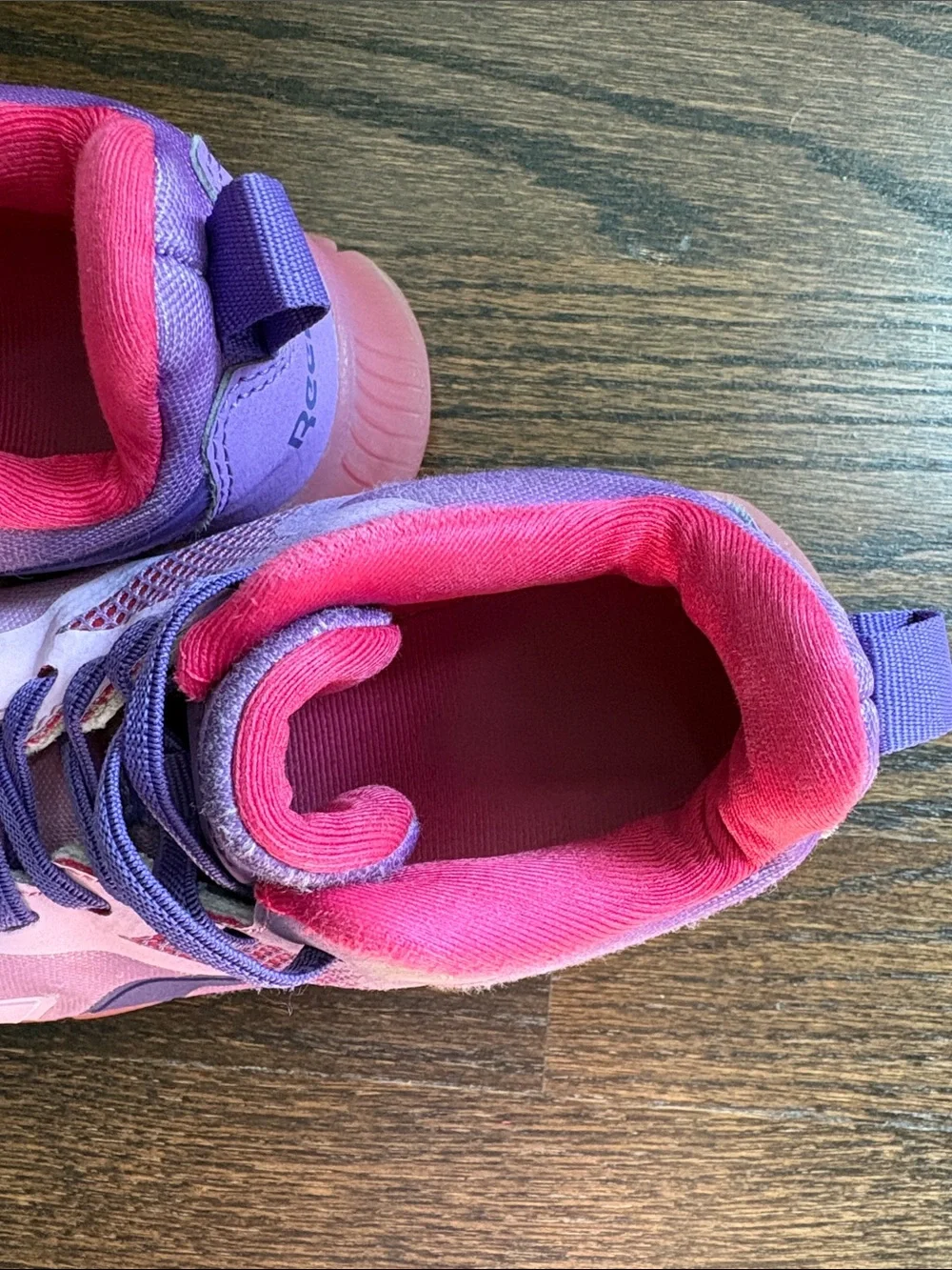 Reebok Pink and Purple Girls' Athletic Sneakers